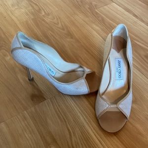 Jimmy Choo peep toe heels